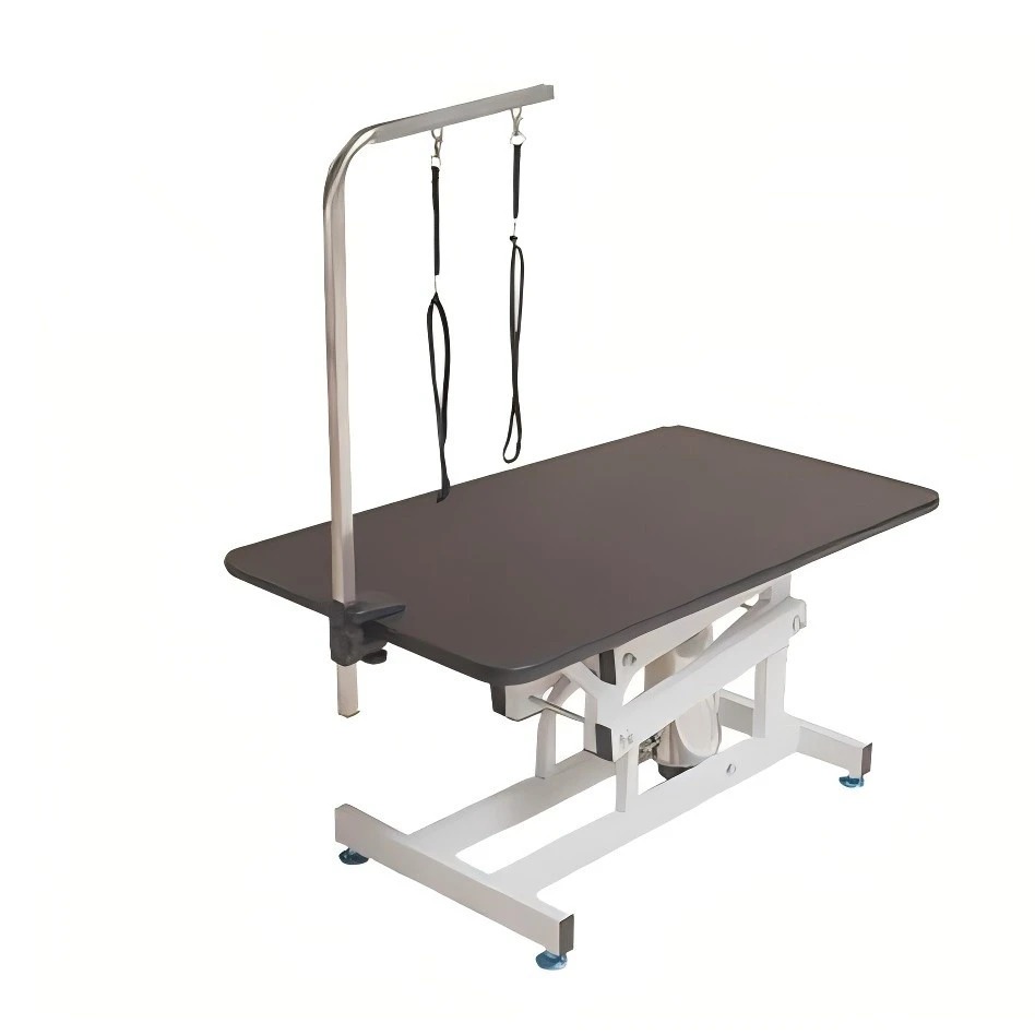 Hidraulinis pakeliamas veterinarinis sulankstytas naminių gyvūnėlių priežiūros grožio stalas šuniui