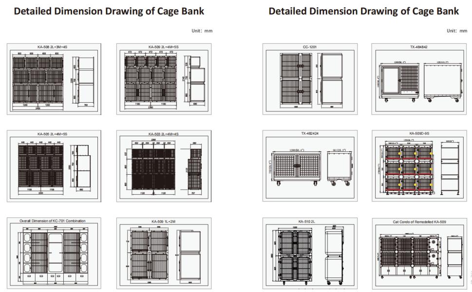 Veterinary Waterproof Fiberglass Modular Dog Cage