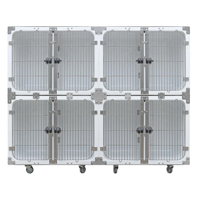 Veterinarinis vandeniui atsparus stiklo pluošto modulinis narvas šuniui